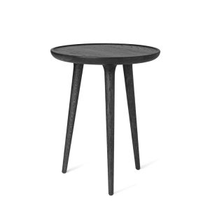 Accent Side Table Black Stained Oak Medium Ø45 - Mater - Mater