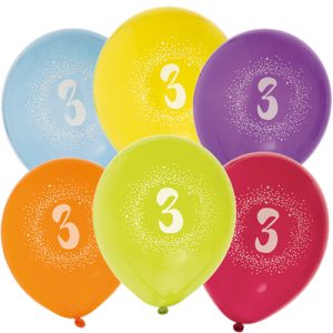 Ballonger 6-pack 3 år - Hisab Joker