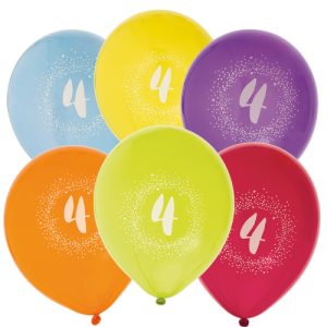 Ballonger 6-pack 4 år - Hisab Joker