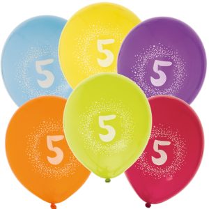 Ballonger 6-pack 5 år - Hisab Joker