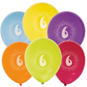 Ballonger 6-pack 6 år - Hisab Joker