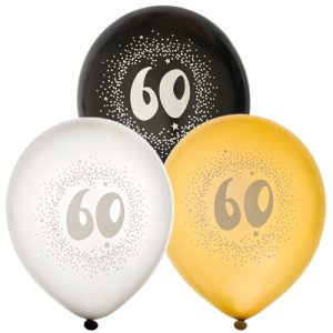 Ballonger 6-pack 60 år - Hisab Joker