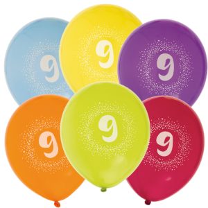 Ballonger 6-pack 9 år - Hisab Joker