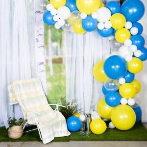 Balloon arch kit - ballongbåge gul/blå - Ballongkungen