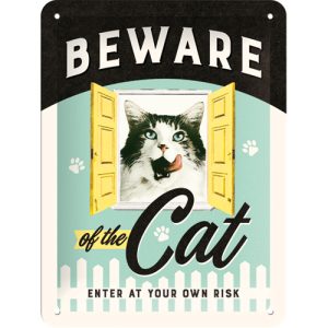 Beware of the cat skylt 15x20 cm - OD PROFILE AB