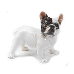 Fransk Bulldog Porslinsdjur 17 cm - RBA Glas