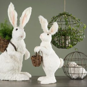 Hare med korg liten - Alot Decoration