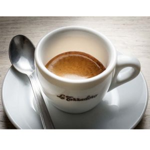 La Tazza espressokopp 6 pack med fat - MAHOGNY KAFFE