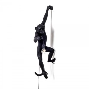 Monkey lamp-outdoor hanging seletti black - SELETTI