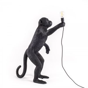 Monkey lamp-outdoor standing seletti black - SELETTI