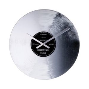 NeXtime Väggklocka Silver Record - NeXtime