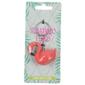 Nyckelring rosa flamingo - Puckator