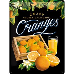 Oranges plåtskylt 30x40cm - OD PROFILE AB