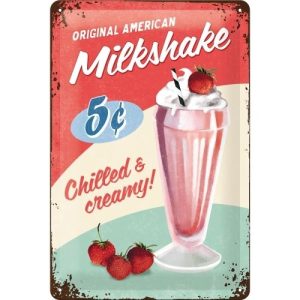 Original milkshake skylt 20x30cm - OD PROFILE AB