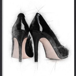Poster 30x40 Black high heels - Estancia