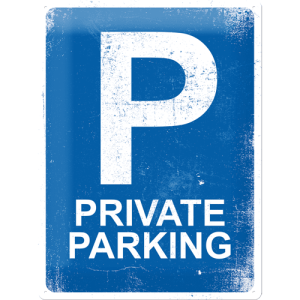 Private parking skylt 30x40cm - OD PROFILE AB
