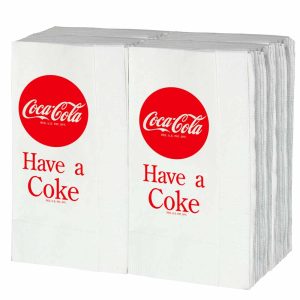 Refillservetter för högt Servettställ Coca Cola 100 st - Coca cola