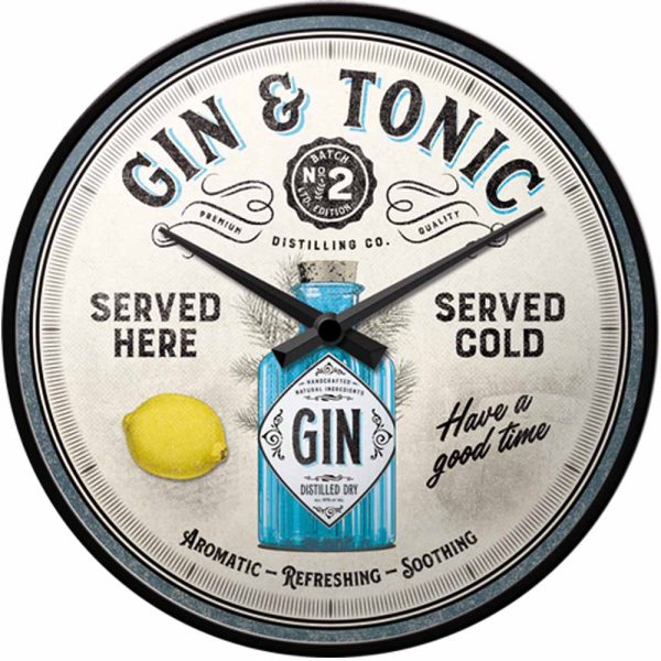 Väggklocka Gin & Tonic 31 cm - OD PROFILE AB