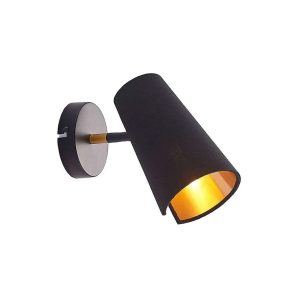 Zylindro Vägglampa Black/Gold - Lindby - Lindby