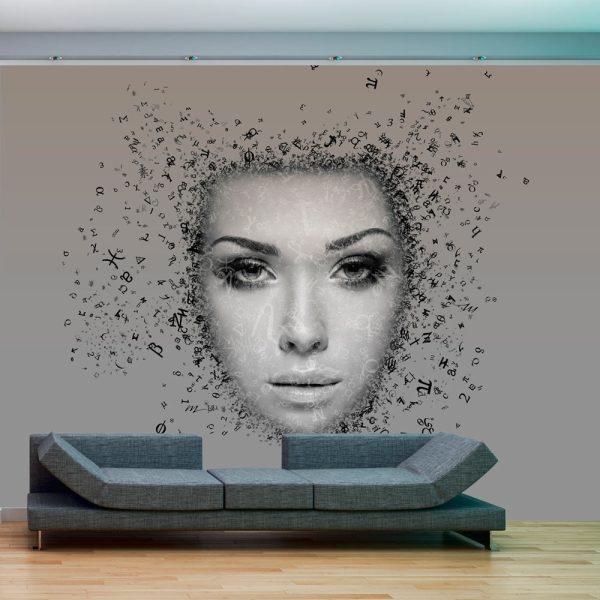 ARTGEIST - Abstrakt fototapet med kvinnans ansikte - Flera storlekar - Artgeist