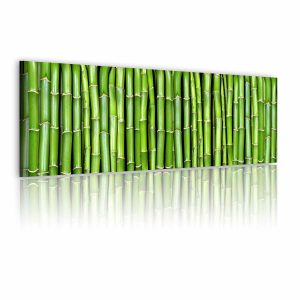 ARTGEIST Bamboo wall bild - gr&ouml;n canvastavla - Artgeist