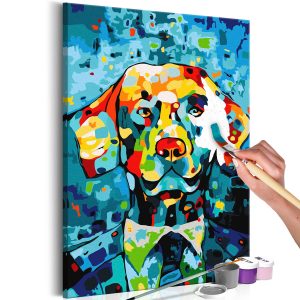 ARTGEIST DIY dukm&aring;lning - Dog Portrait 60x40 - Artgeist