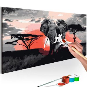 ARTGEIST DIY dukm&aring;lning - Elephant 80x40 - Artgeist