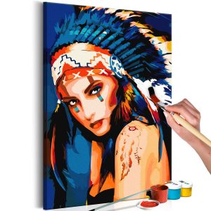 ARTGEIST DIY dukm&aring;lning - Native American Girl