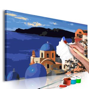ARTGEIST DIY dukm&aring;lning - Santorini 60x40 - Artgeist