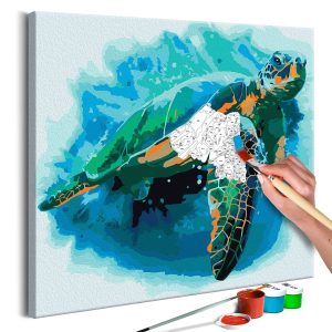 ARTGEIST DIY dukm&aring;lning - Turtle 40x40 - Artgeist