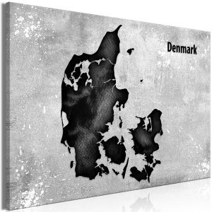 ARTGEIST Danmarkskarta Bild - Scandinavian Beauty - Artgeist