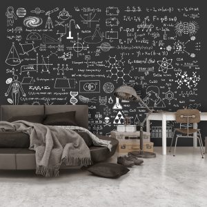 ARTGEIST Fototapet - Science on Chalkboard