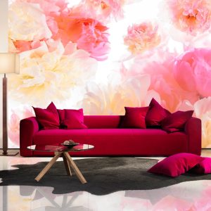 ARTGEIST - Fototapet med f&auml;rgglada blommor - Flera storlekar 100x70 - Artgeist