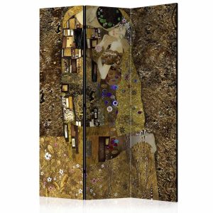 ARTGEIST Golden Kiss rumsavdelare - flerf&auml;rgat tryck - Artgeist