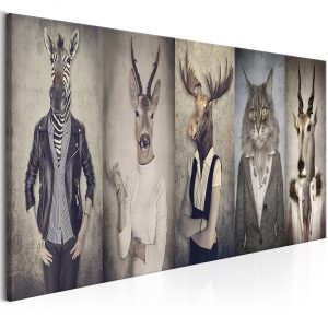 ARTGEIST bild tryckt p&aring; duk - Animal Masks