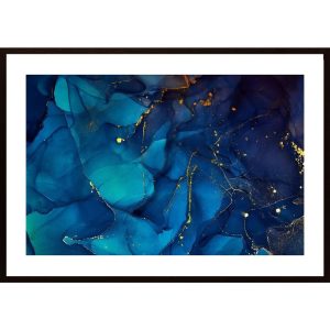Abstract Blue Poster - Hambedo