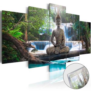 Artgeist bild - Buddha and Waterfall