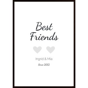 Bästa Vänner (Egen Text) - Personlig Poster - Hambedo
