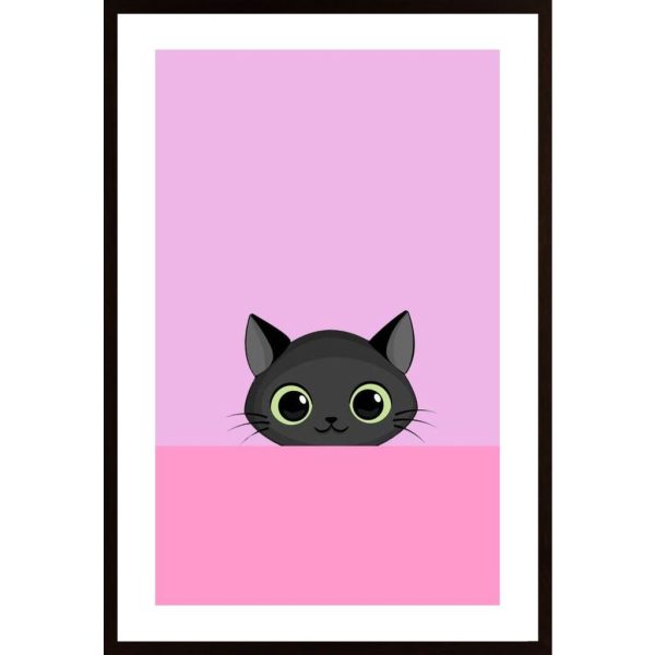 Black Cat Poster - Hambedo