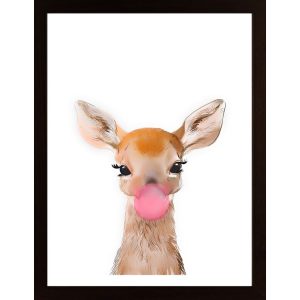 Deer With Bubblegum Poster - Hambedo