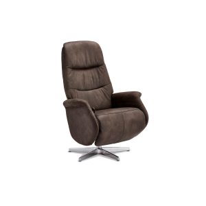 Delta Recliner Chair - Brun-Gray Tyg