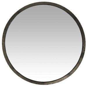 IB LAURSEN v&auml;ggspegel - glas / gr&aring;tt spegelglas / metall