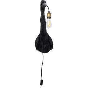 KARE DESIGN Animal Heron Black v&auml;gglampa - svart polyresin - Kare Design
