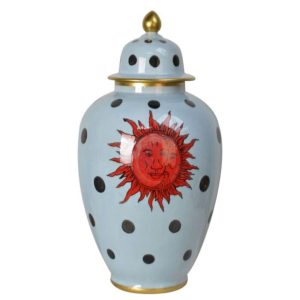 KARE DESIGN Deco Jar Cohesion dekorationsburk - flerf&auml;rgat keramiskt porslin - Kare Design