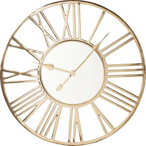 KARE DESIGN Giant Guld Wall Clock - Spegelglas / Guld St&aring;l