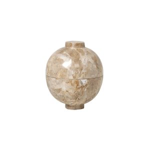 KARE DESIGN Kristina Dam Studio XL Sphere Marmor Ball Bowl - Sandf&auml;rgad Marmor - Kristina Dam Studio