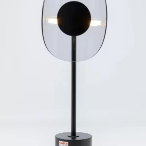 KARE DESIGN Mariposa bordslampa - r&ouml;kigt glas och svart st&aring;l - Kare Design