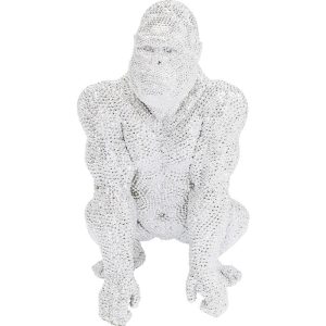 KARE DESIGN Shiny Gorilla Figur - Silversten / Polyresin - Kare Design