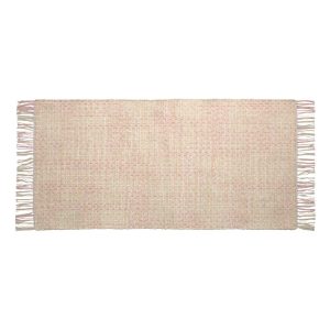 LAFORMA Nur golvmatta - beige och rosa bomull - Laforma