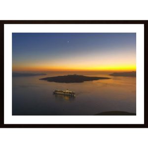 Santorini Sunset Poster - Hambedo